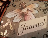 OOAK SMASH BOOK - Journal - upcycled journal, photo album, blank book, diary, memory scrapbook, autograph album