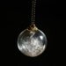 Dandelion Necklace. Glass Bead Orb. Necklace Botanical. Dandelion pendant. Modern Jewelry. Dandelion seeds. Botanical