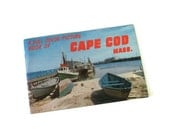 Vintage Cape Cod, Massachusetts Souvenir Booklet, Pictorial Guide, Paper Ephemera, Art Supply, Scrapbooking