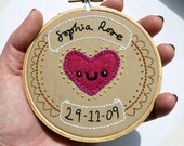 Personalised 4 inch Embroidery Hoop by LokiCoki