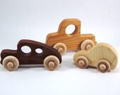 Organic Wooden Toy Car Set - Eco Friendly and Safe Fun for Children