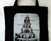 Pyramid of the Capitalist System: Small tote bag