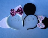10 Piece Cat and Mouse Ear Headband Gift set