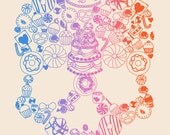 Sugar Skull Screen Print
