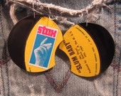 Vintage Vinyl Record Earrings, Stax Records "Slum Baby" Booker T. and the M.G.'s