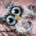 White Baby Owl Hat- Fuzzy Owl- White, Cream, Blue, Black, Beige and Brown, Soft Owl Hat with Earflaps, Unique Photography Prop- Boy or Girl