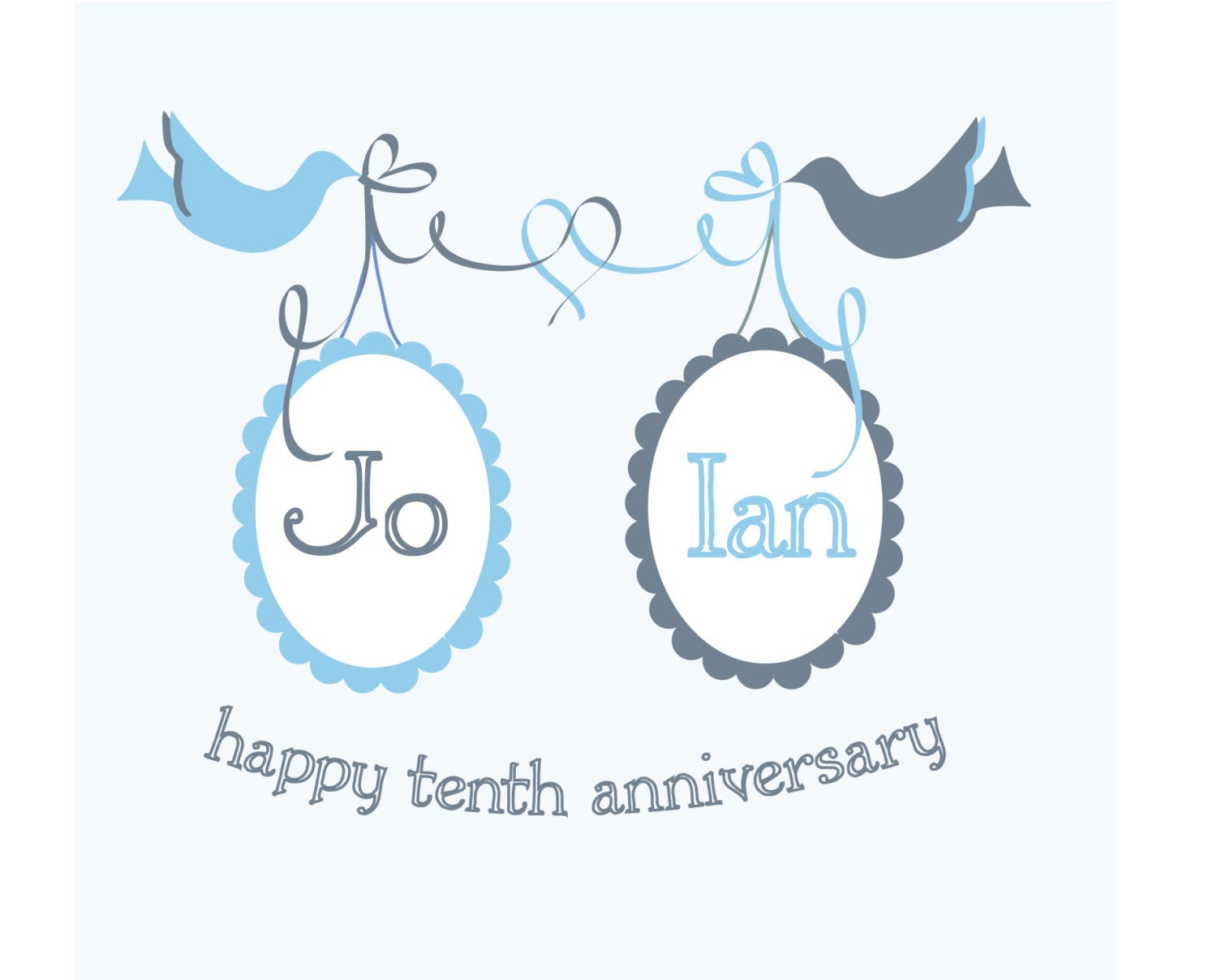 Personalised Anniversary Card