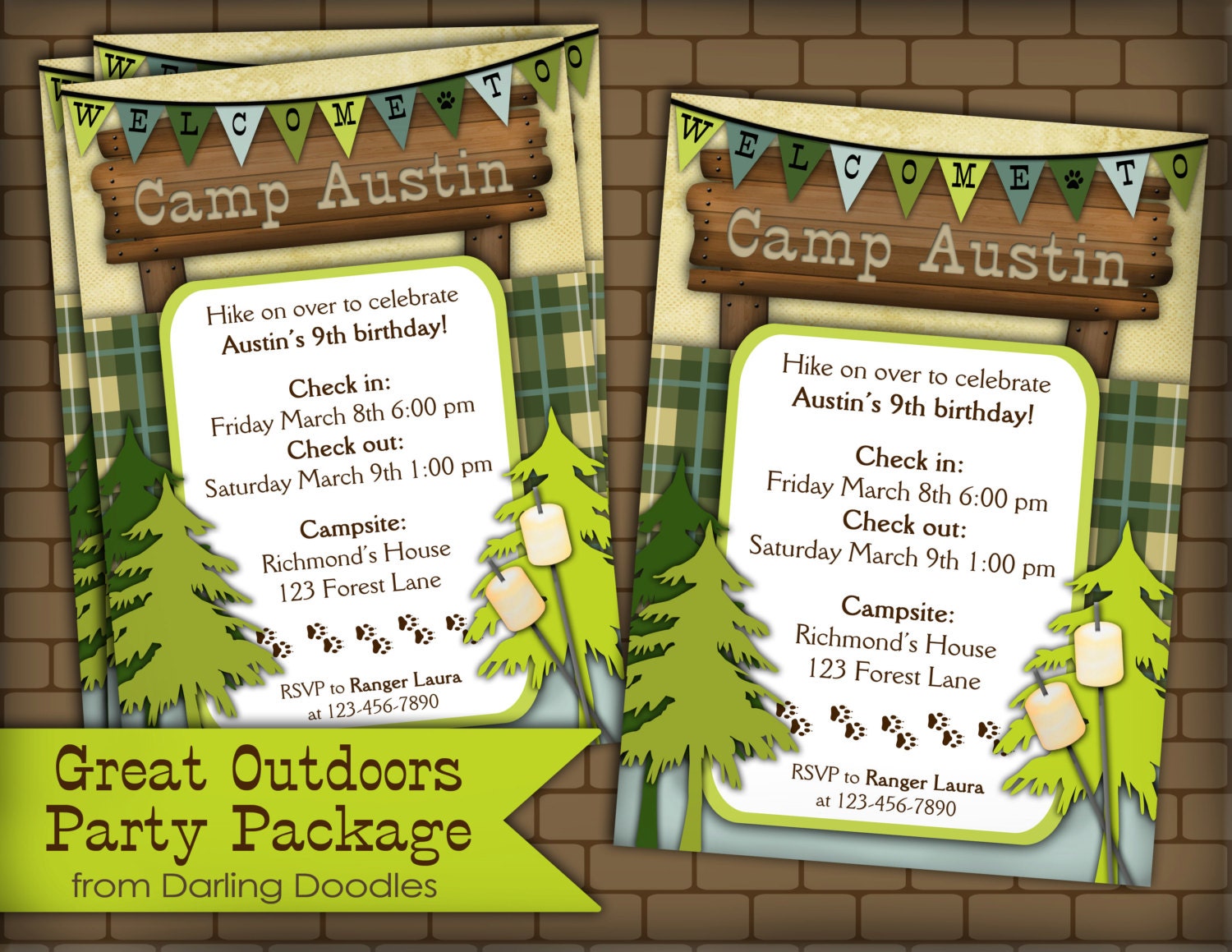 Great Outdoors Birthday Party Package
