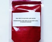Red Nail Polish Pigment Handmade Jelly Nail Polish Glitter Nail Polish Indie Nail Polish Bath Bomb Blush Soap D&C Red 34 Calcium Lake Blend