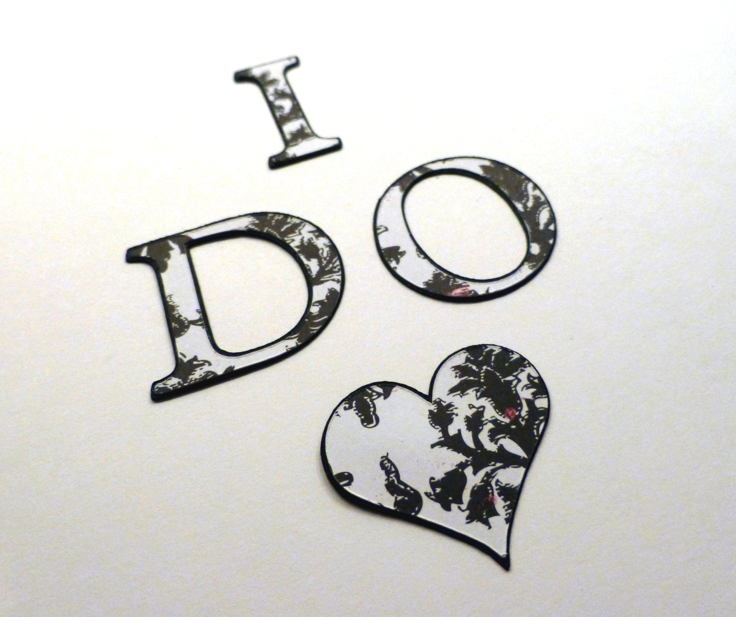 Embellishment Words for Scrapbooking, Card Making, Crafts- I Do Die Cut Word - Wedding, Valentine