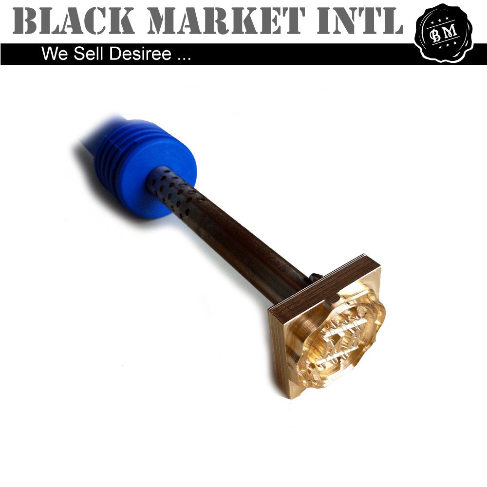 Custom leather stamp wood stamp - compatiable with soldering iron branding iron