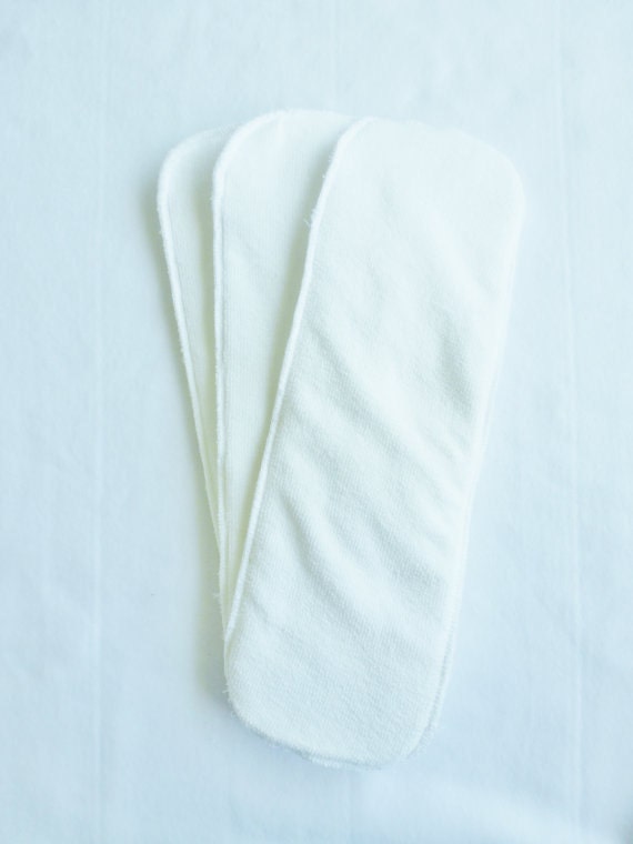 Microfiber and Zorb One Size Insert Set, newborn doubler booster soaker large