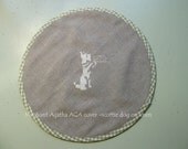 AGA lid cover scottie ( appliquéd.)