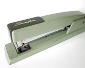 Mid-Century Swingline Stapler, Gray Mad Men Industrial Office Decor