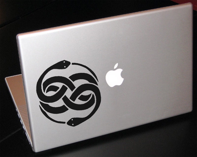 The Neverending Story Auryn Atreyu Snake Medallion 13" Macbook Apple Laptop Decal