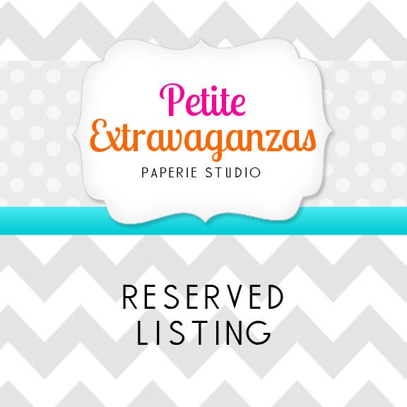 RESERVED LISTING - hollywilliamsshaffer