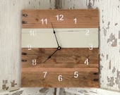 Reclaimed Pallet Wood Wall Clock (10 Color Choices)