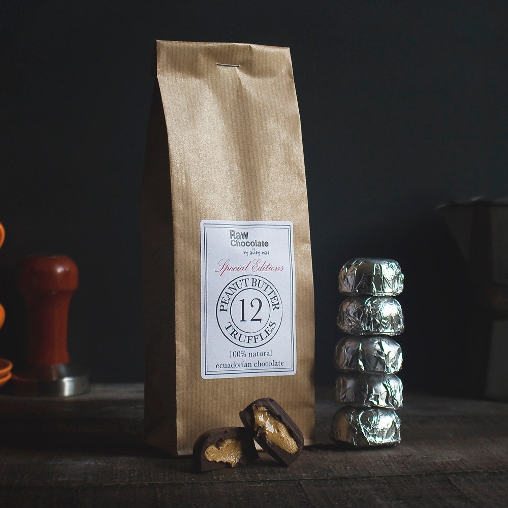 Raw Chocolate Peanut Butter Truffles 12