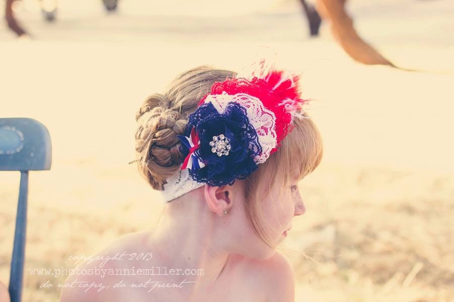 4th of July Headband-Baby Headband-Baby Girl Headband-Baby Girl-4th of July Baby Headband-July 4th Headband-Photo Prop
