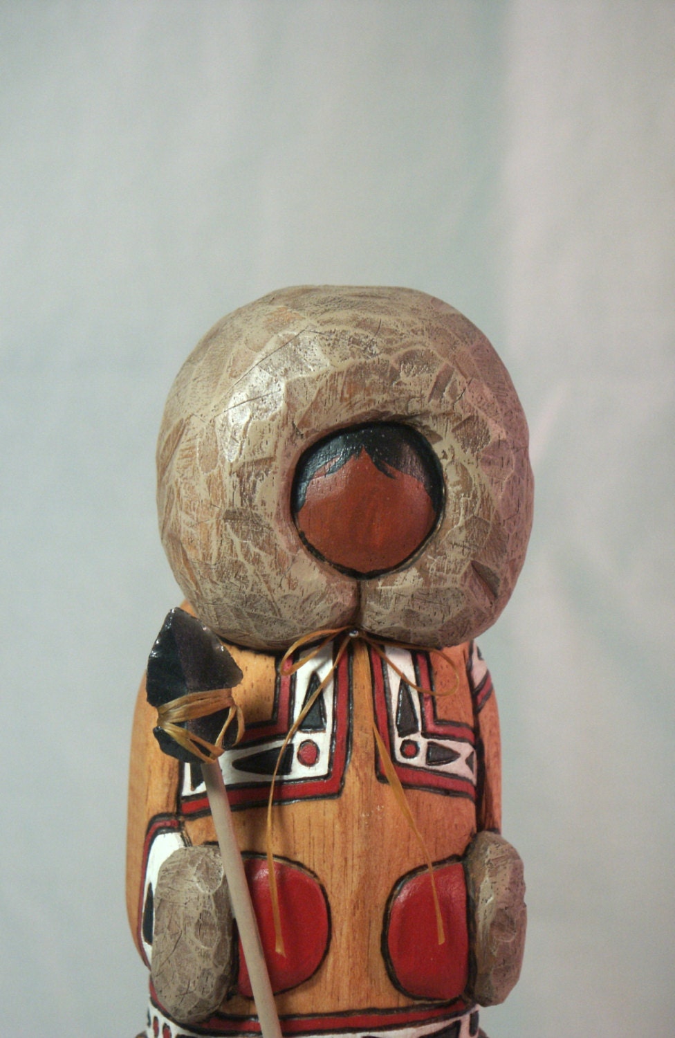 Inuit Native American Indian faceless art doll hand carved folk art gift