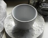 Antique rare 1800s Primitive Ironstone Handleless Cup rare to find jams sugars mustards etc.