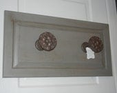 Coat Rack, Handmade, Reclaimed Wood, Size 14" x 28" Painted.