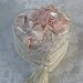 Heart Box Pink Moire Lace and Flowers