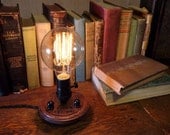 Edison Nostalgic Lamp - Steampunk Lamp - Steampunk Light - Desk Lamp - Table Light - Industrial Light - Desk Light - Unique Light - Timberson
