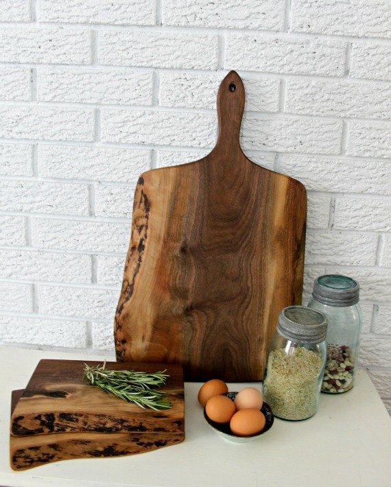 Charcuterie serving Board, Black Walnut with live edge, perfect for entertaining