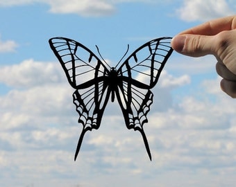 Butterfly Handmade Original Papercut Gift: Hand-Cut Paper Art Silhouette (UNFRAMED)