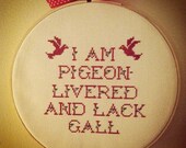 Hamlet Quote Cross Stitch