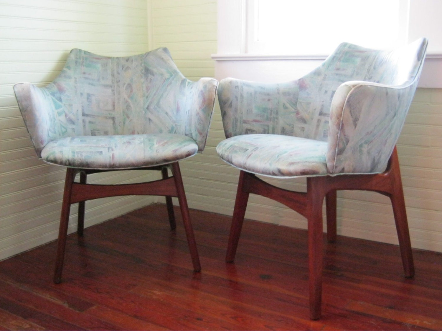 Adrian Pearsall Chairs -- Arm Chairs by Craft Associates -- FREE SHIPPING -- Mid-Century Furniture