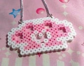 Kawaii Pink Brass Knuckles Necklace