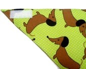 Dog Bandana - Dachshund Wiener Dogs - Velcro