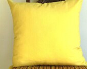 LINEN PILLOW Throw Mustard Yellow 16X16  Yellow Decorative pillow cover yellow light linen one