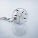 Dandelion Necklace Dandelion Seeds Make A Wish Glass Bead Orb Silver Necklace Botanical Globe Beadwork