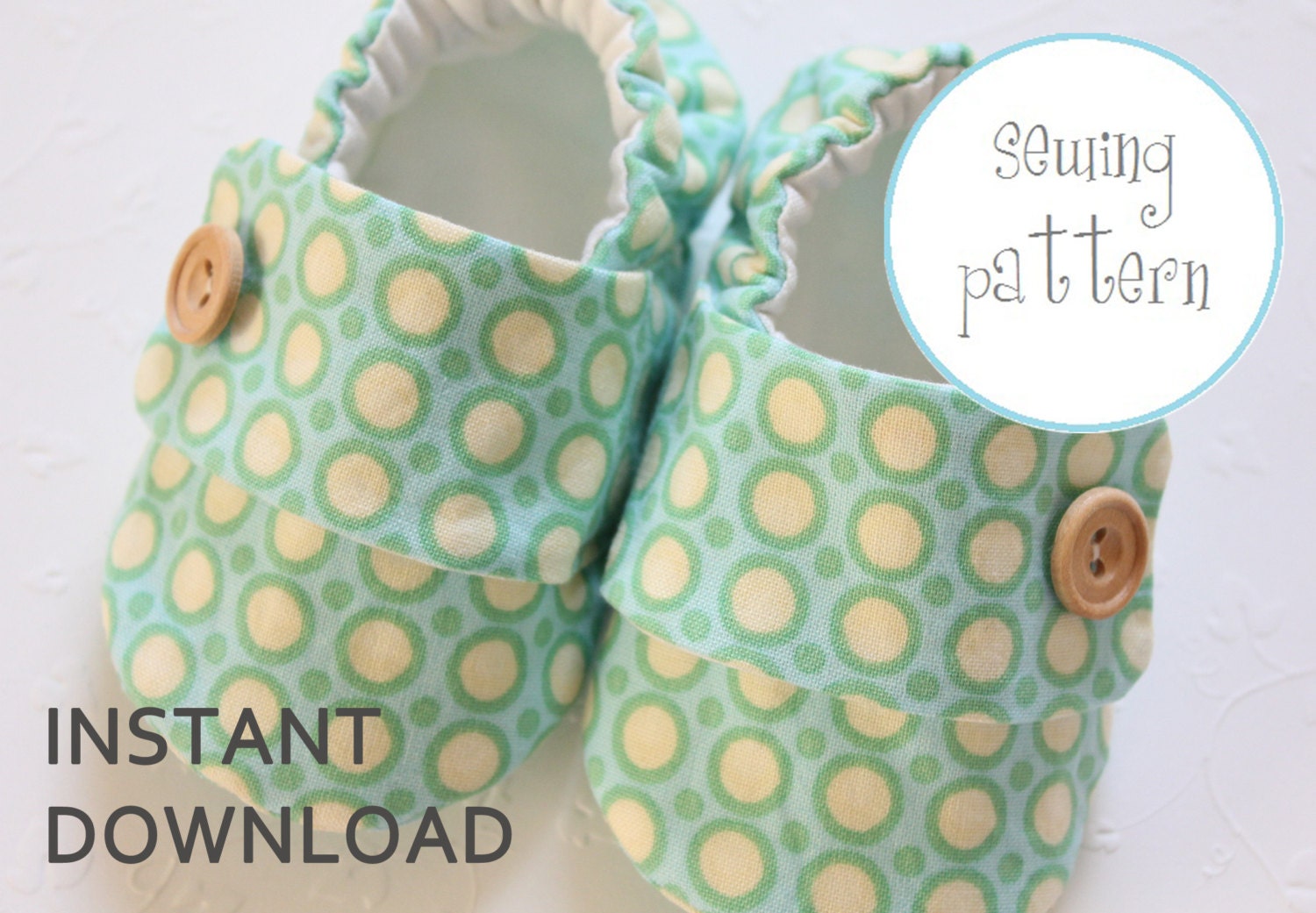 Baby Shoe Pattern - Sneakers - INSTANT DOWNLOAD
