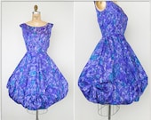 vintage 50s dress // 1950s harem dress // 1950s evening dress // 50s cocktail dress