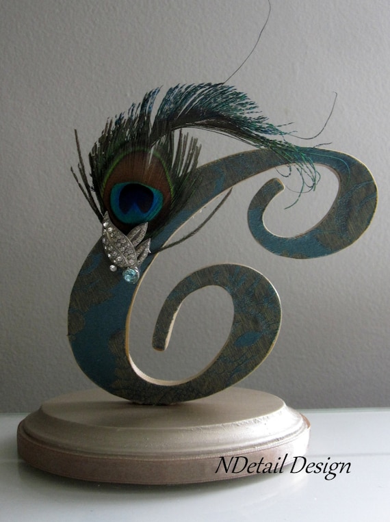 Gatsby Wedding Cake Topper & Display: Art Deco Style Bridal Accessories