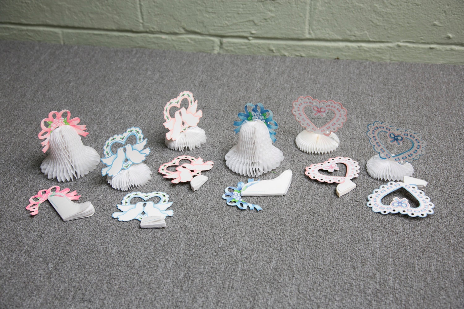 Honeycomb Wedding Decorations - set of 6