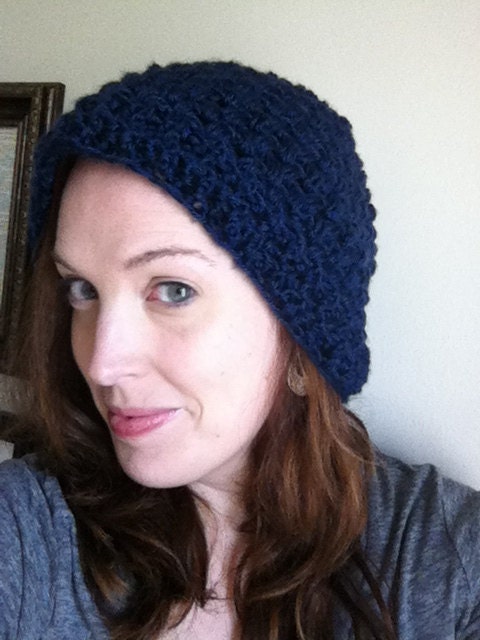 Navy blue slouchy hat