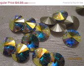 25% OFF Swarovski 1122 Rivoli, Crystal AB, Foiled, Undrilled, 12mm - 4 per package