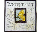 Contentment Quilted Flower Wall Hanging Home Decor
