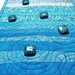 Teal Zen Garden Mini Wall Hanging Quilt