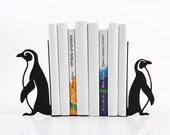 Bookends -Penguins- laser cut for precision these bookends will hold your favorite cookbooks