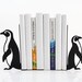 Bookends -Penguins- laser cut for precision these bookends will hold your favorite cookbooks
