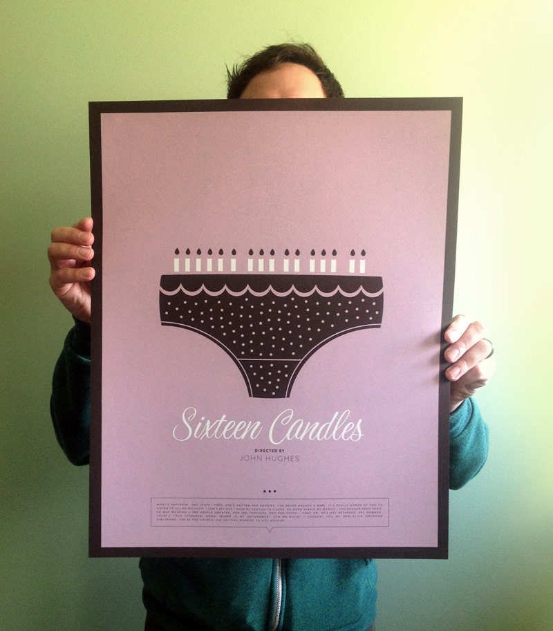 Sixteen Candles SUPER Limited Edition - Black 16x20 Poster