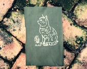Cat with Grenade Patch Punk Backpatch Cute Weapon Screenprint  