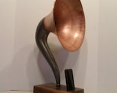 Curved COPPER Magnavox Acoustic  iPhone Speaker Dock  -Ready to Ship-