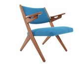 Danish Modern Mid Century Teak Scissor Chair